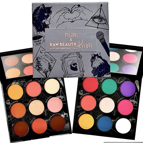 PUR X RAW BEAUTY KRISTI Cosmetics Double-Sided Eye Shadow Palette NEW IN BOX